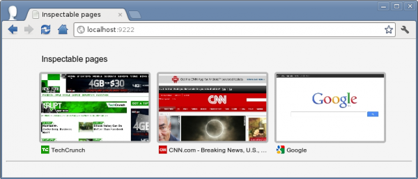 Chrome makes it easy to remotely debug from your mobile devices.